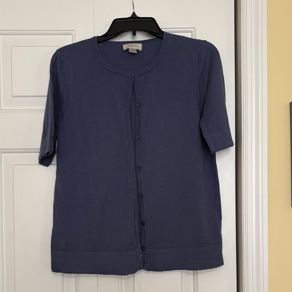 Ann Taylor Loft Blue/Periwinkle Knit Top